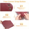 sourcing map 2pcs PU Leather Valet Tray Unisex Folding Small