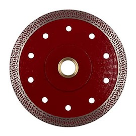 7" High Performance Turbo Mesh Saw Blades for Porcelain Tile, Ceramic Tile, Marble, Granite and Other Engineered Stones, 5/8" with DM 7/8" Bushing Arbor