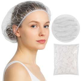 200 Pcs Disposable Shower Caps,Waterproof Shower Cap,Shower Cap for Women, Waterproof Hair Bonnet for Salon, Spa, Travel, Home Use, Hotel, Shower Plastic Shower Caps Disposable