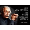 Schatzmix Tin Sign with German Text "Einstein Lerne vom Gesterster"