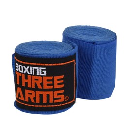 THREE ARMS Boxing Vantage Gloves for Kids (Set of 2 / 270 cm / Blue) Elastic Type