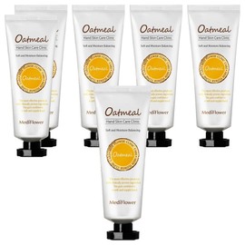 Mediflower Hand Cream Oatmeal, 80g, 6 pieces / 메디플라워 핸드크림 오트밀, 80g, 6개