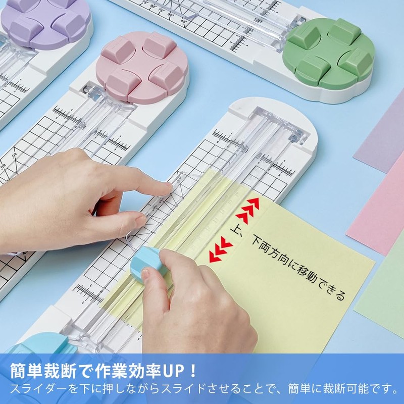 POPSFL Paper Cutter, Paper Trimmer, Mini Slitting Machine, Straight Line,