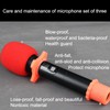 OriGlam Shakeproof Anti-Rolling Wireless Handheld Microphone Mic Protection Silicone Ring