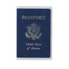 ALL in ONE Clear Plastic Passport Holder Protector with Card