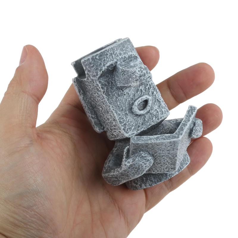 Etermeta Moai Statue Pen Holder, Unique Glasses Stand, Pen Stand,