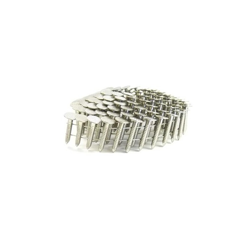 7/8" Ring 304SS Coil Roofing Nails 1,200ct