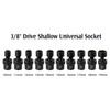 MIXPOWER 10-piece 3/8" Drive Shallow Universal Impact Socket Set, Metric,10-19mm,