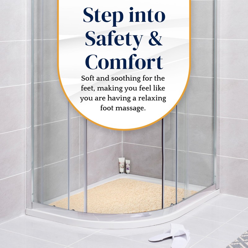 Dikots Corner shower mat non slip anti mould 60 x