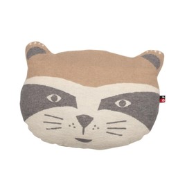 David Fussenegger Jewel 'Raccoon' Filled Cushion 37 x 30 cm Grey