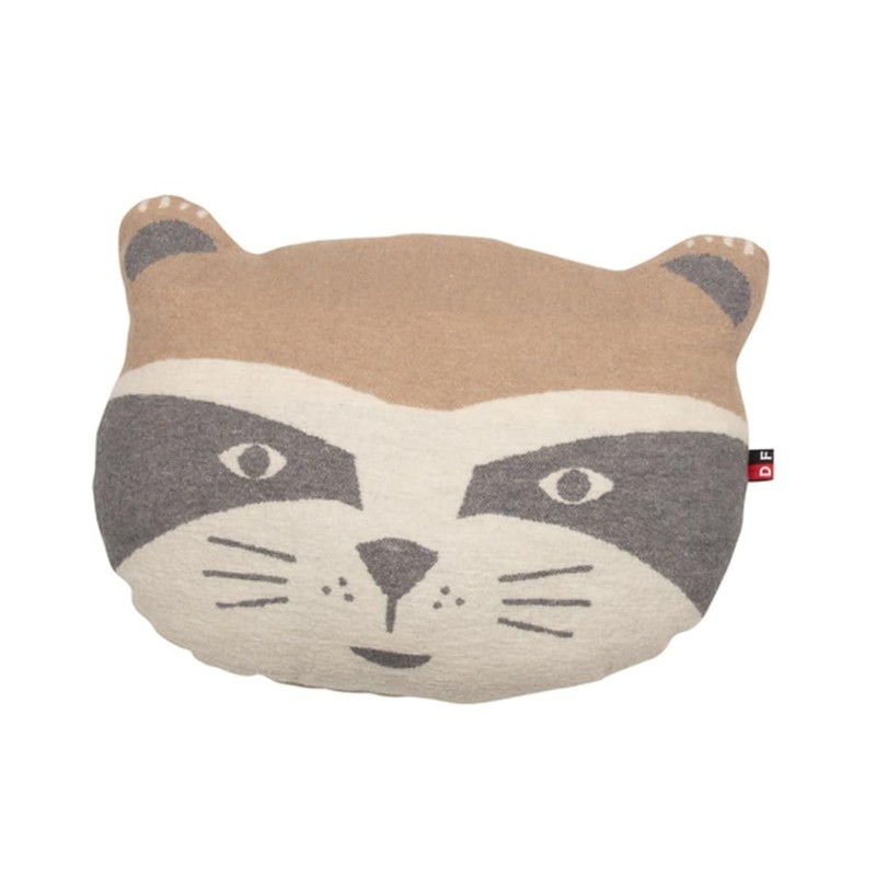 David Fussenegger Jewel 'Raccoon' Filled Cushion 37 x 30 cm