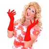 Lycra 37cm - Red Lace Lycra & Neon Gloves for