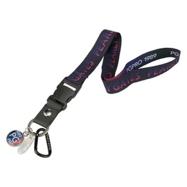 Parly Gates 053-4184311 Neck Strap [PGPRO Series] (with marker and carabiner) / Golf, navy (120_navy)