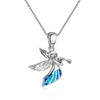 southbankstore Angel Wing Heart Pendant Necklace for Girls Kids Women