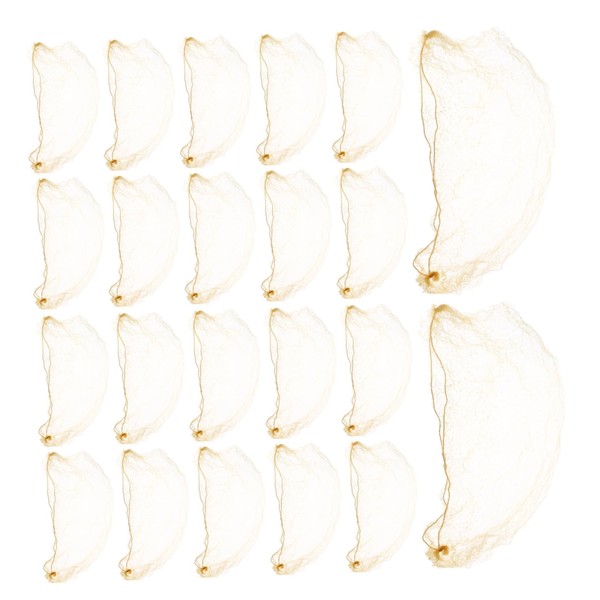TOVINANNA 60pcs Ballet Hair Nets Elastic Mesh Bun Covers for