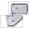Chrome Trim Halogen Tail Lights Replacement Set Compatible with 2009-2014