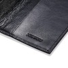 HISCOW Minimalist Checkbook Cover - Italian Leather (Antiqued Black)