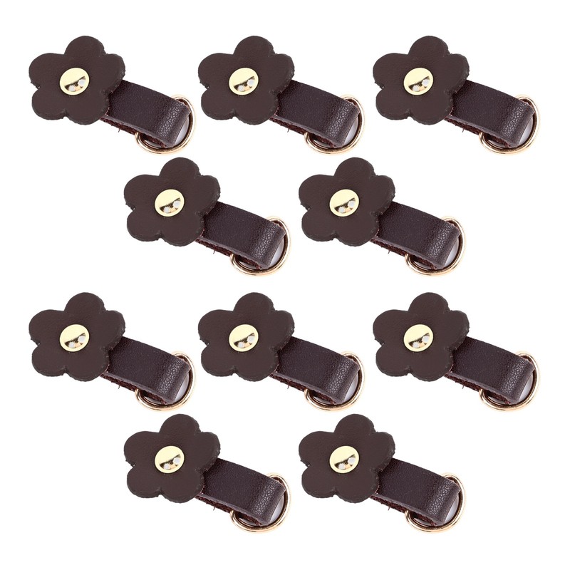 10 Sets Leather D Rings for Purse Genuine Leather Undamaged
