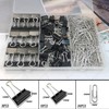 FZGUSYAF 326PCS Metal Clips - 15mm, 19mm Black Foldback Clips