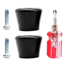 Ieron 2 Pack Rubber Roller Skates With Screws Brake Pads Four Wheel Roller Skates Brake Pad Stoppers Universal Roller Skates Replacement Skate Accessories Black