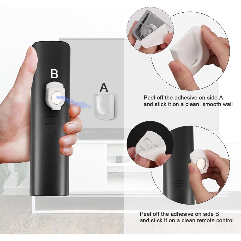 FAINCA Pack of 4 Improved Strong Magnetic Holder, Remote Control