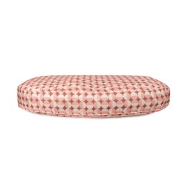 Carolina Pet Oval Lounger Dog Bed - Rosy Geo, XL