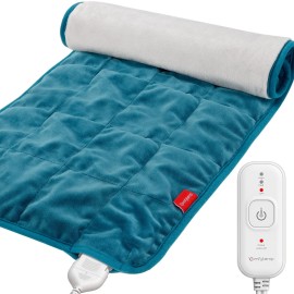 Comfytemp Weighted Heating Pad for Back & Cramps, 2.2lb Electric Neck Shoulde...