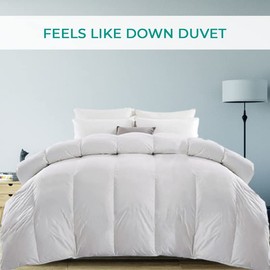 Air Comfort 3 Tog Feels Like Down Summer Bliss Duvet - Anti Allergy Duvet Cool Hollowfibre Single Bed Duvet for Warm Sleepers - Single (White)