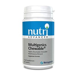 Nutri Advanced - Multigenics Chewable Multivitamin and Mineral Complex - Suitable Children Aged 2+ - 90 Tablets