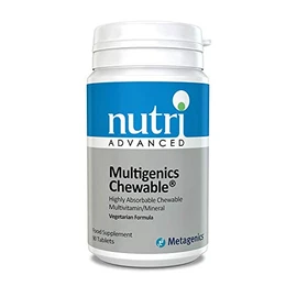 Nutri Advanced - Multigenics Chewable Multivitamin and Mineral Complex - Suitable Children Aged 2+ - 90 Tablets