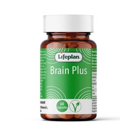 Lifeplan Brain Plus Food Supplement Vitamins & Mineral with Botanicals Vegan - 60 Capsules