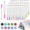 30 Pcs Eye Lash Brush, Mascara Spoolies Empty Mascara Tube