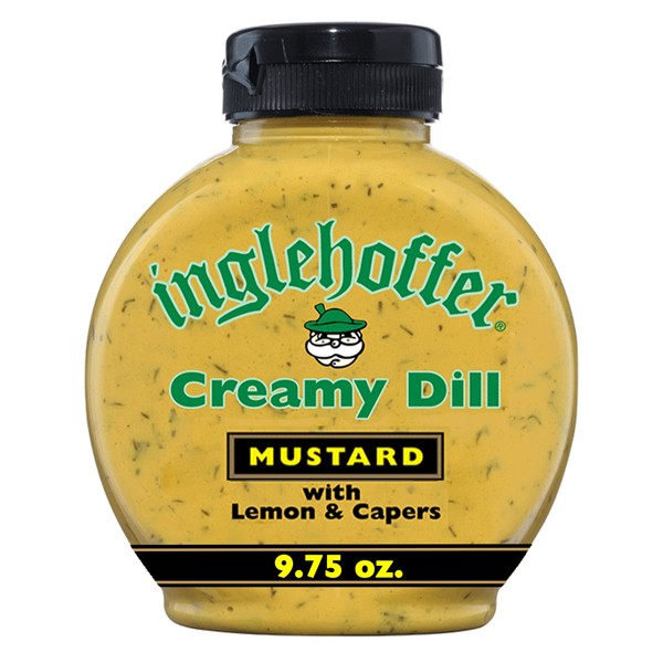 Inglehoffer Creamy Dill Mustard, 9.75 Oz Squeeze Bottle