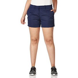PGA TOUR Women's 4.5" Woven Golf Shorts (Size 0-18 Plus), Peacoat, 10