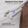 MIROAMZ Towel Bar, Adjustable 12.7inch to 23.2inch Wall Mounted Towel