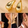 Jewelry Fashion Statement Earrings Set, 6 Pairs, Gold Plated Crystal