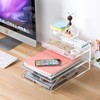 EXPUTRAN Clear Acrylic Desk Organizer for Office or Home Desk