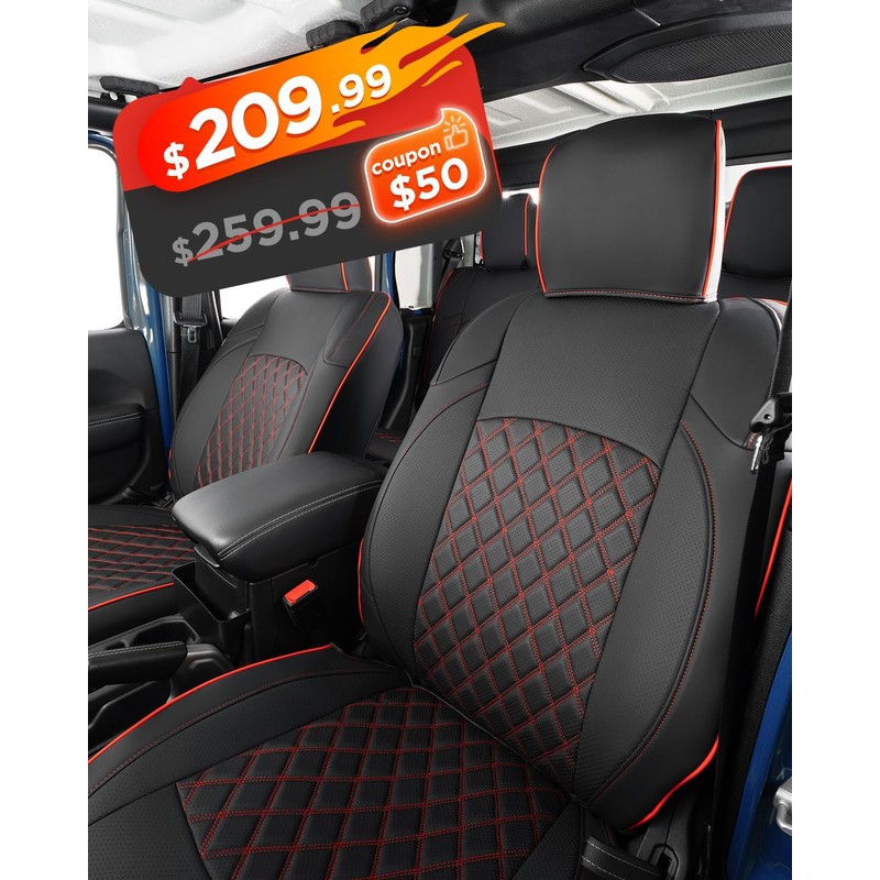 COTAZA for Jeep Gladiator 2020-2024 Seat Covers, Front & Rear