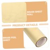 Ciieeo 1 Roll High Hardness Brass Foil Sheet Thick Wide