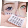 Mikinona 5pairs Rhinestone Faux Eyelashes Natural Look Eyelash Extensions for