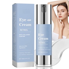 Retinol Eye Cream For Dark Circles,Night Care Reduces Eye Bags Blue,Anti Aging Eye Cream,Ey/e Cre/am For Dark Circles and Puffy Ey/e,Anti-Wrinkle Under Ey/e Cre/am,Eye Bags Remover,E/ye Care Products