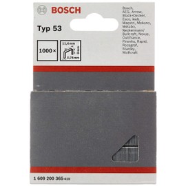 Bosch Fine wire staple type 53 (Textiles, Carton, 11.4 x 0.74 x 8 mm, Accessories for Joining)