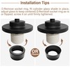 Plug in Wall Sconces Set of 2, Rustic Wall Light