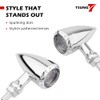 TSUNG 4PCS Motorcycle Bullet LED Front Rear Turn Signal Light