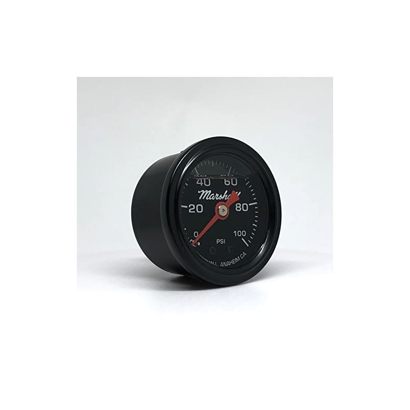 Marshall Instruments LBB00100 Fuel Pressure Gauge Black