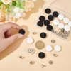 PH PandaHall 20 Sets Baseball Cap Button 2 Colors Cloth