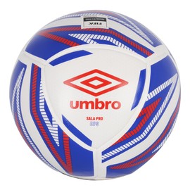 Umbro Sala Pro DPS Futsal Ball, White/Royal/Red, Size 4