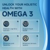 ZEBORA Aceite de pescado Omega-3 de triple potencia 2000 mg