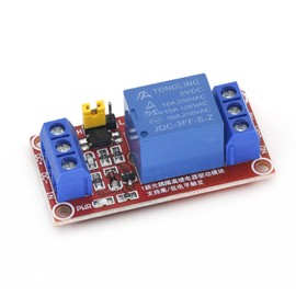 DAHSLNWKN 5V 12V 24V 1 Way 1 Channel Relay Module Board Shield with Optocoupler Isolation Support High and Low Level Trigger for (Size : 12V)