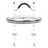 WDONAY Universal Lid, 7 Inch Tempered Glass Pan Cover Designed